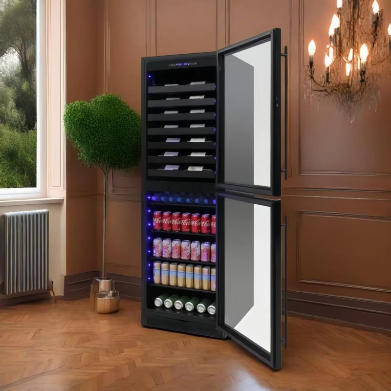 Wine Beer Dual Zone - 24-дюймовый интеллектуальный электрический холодильник для напитков