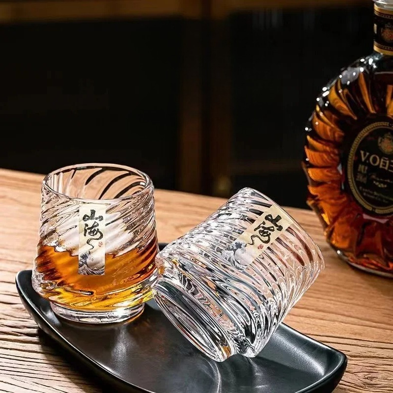 Wine Beer The Whiskey - Набор стеклянных стаканов для виски Shanhai: