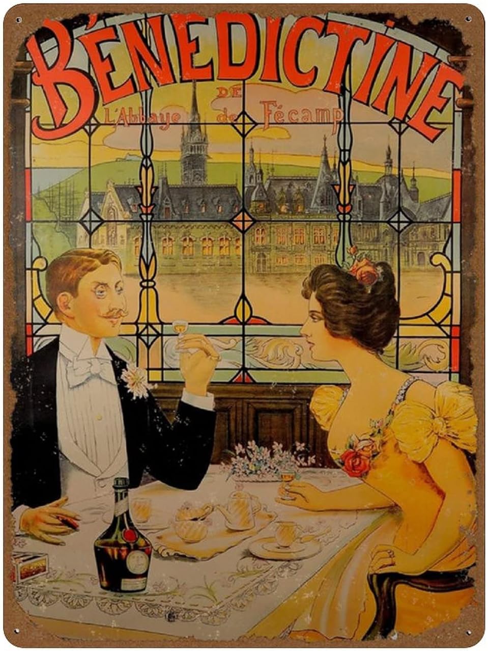Винтажный постер «Бенедиктинск – обзор и цена Wine Beer And Spirit