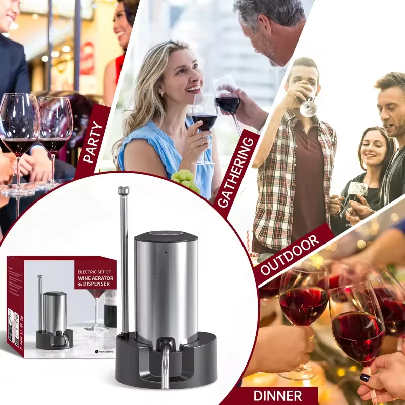 Умный электрический аэратор и  – обзор и цена Wine Aerator Pour